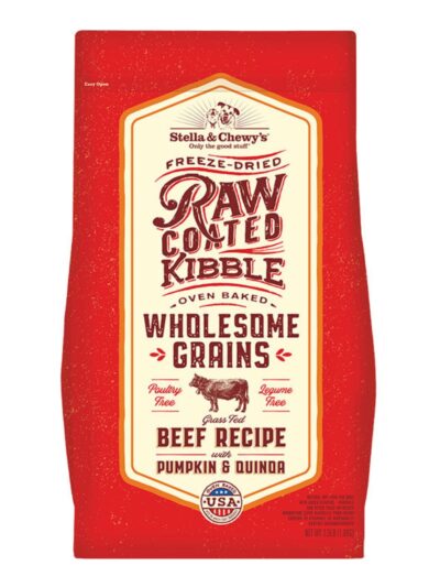 Stella & Chewy's Dog Wholesome Grain Raw Coated Beef 22Lb