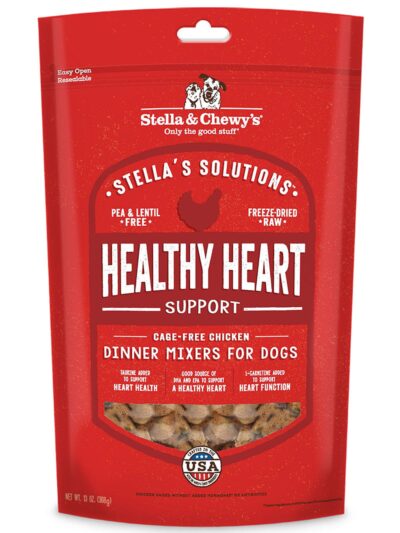 Stella And Chewys Dog Solutions Healthy Heart Support Freeze-Dried Chicken 13oz.