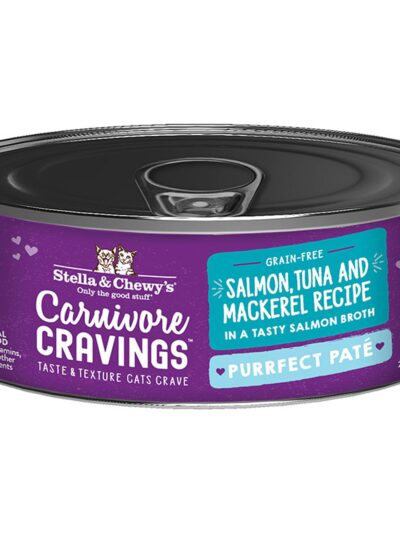 Stella and Chewys Cat Carnivore Cravings Pate Salmon and Tuna 2.8oz. (Case of 24)