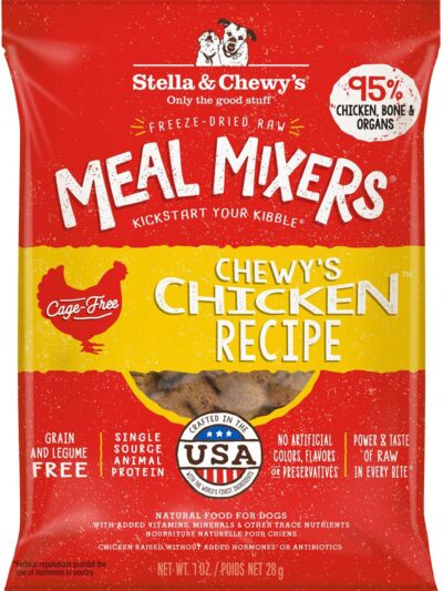 Stella And Chewys Dog Freeze-Dried Meal Mixer Chewys Chicken 1oz. (Case Of 8)