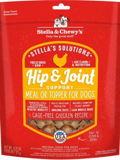 Stella and Chewys Dog Solutions Hip and Joint Support Chicken 4.25oz.