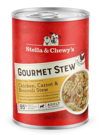 Stella And Chewys Dog Gourmet Stew Chicken; Carrot And Broccoli 12.5oz. (Case of 12)