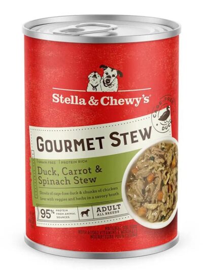 Stella and Chewys Dog Gourmet Stew Duck; Carrot And Spinach 12.5oz. (Case of 12)