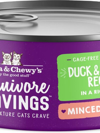 Stella and Chewys Cat Carnivore Cravings Minced Morsels Duck and Chicken 2.8oz. (Case of 24)