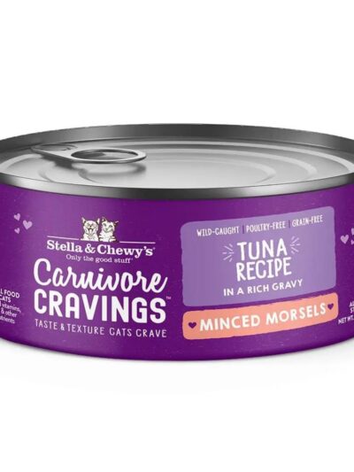 Stella and Chewys Cat Carnivore Cravings Minced Morsels Tuna 2.8oz. (Case of 24)