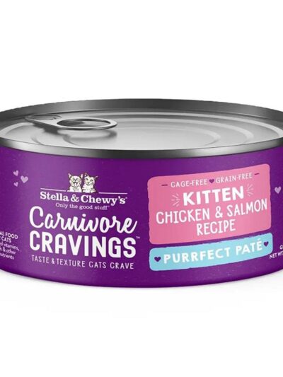 Stella and Chewys Cat Carnivore Cravings Purrfect Pate Kitten Chicken and Salmon 2.8oz. (Case of 24)
