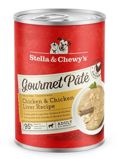 Stella and Chewys Dog Gourmet Pate Chicken & Chicken Liver 12.5oz. (Case of 12)