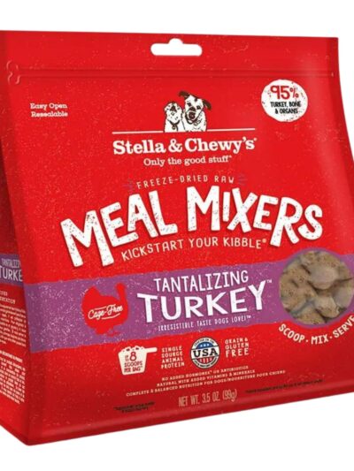 Stella and Chewys Dog Freeze-Dried Tantalizing Turkey Meal Mixers 35oz.