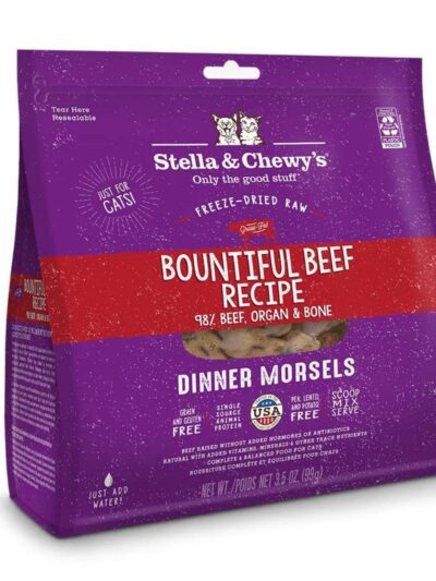 Stella and Chewys Bountiful Beef Freeze Dried Raw Dinner Morsels 18oz.
