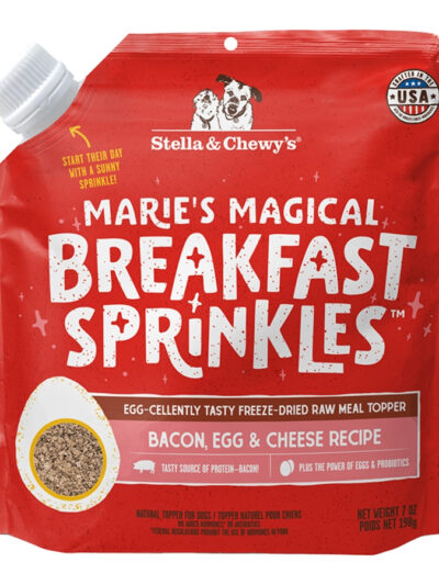 STELLA & CHEWY'S DOG FREEZE DRIED MAGICAL BREAKFAST SPRINKLES BACON, EGG & CHEESE 7OZ