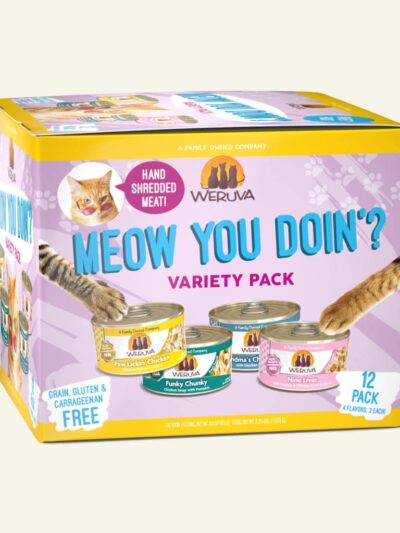 Weruva Cat Meow Ya Doin 3oz. Variety Pack (Case of 12)