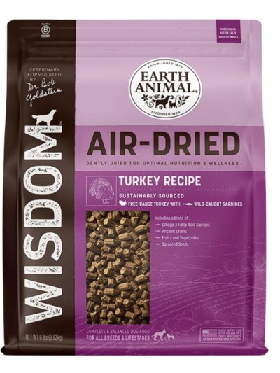 Earth Animal Dog Wisdom Air-Dried Turkey 8Lb