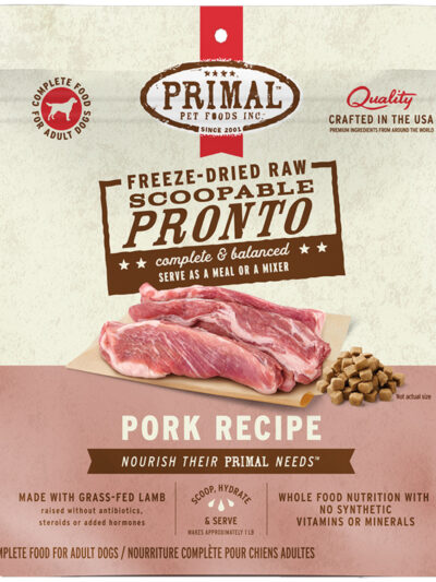 Primal Dog Freeze-Dried Pronto Pork 7oz..