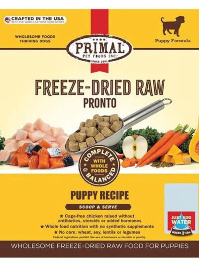 Primal Dog Freeze-Dried Pronto Puppy Chicken Salmon 7oz.
