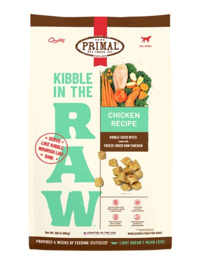 Primal Dog Freeze-Dried Kibble In The Raw Chicken 9Lb