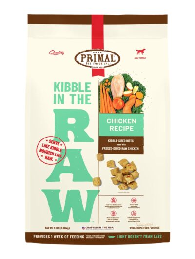 Primal Dog Freeze-Dried Kibble In The Raw Chicken 1.5Lb