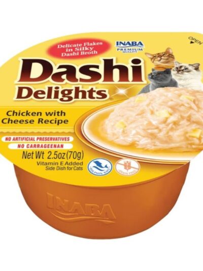Inaba Dashi Delights Flakes In Broth Chicken/Cheese 2.5oz. (Case of 6)