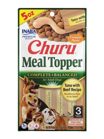Inaba Churu Meal Topper D 5.07oz./6 Tuna Beef