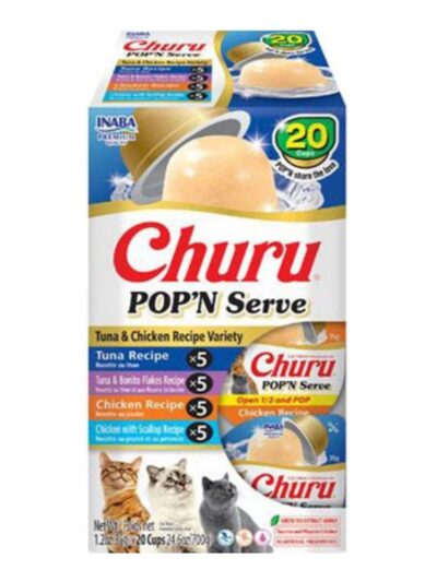 Inaba Churu Pop'N Serve Variety Pack Cat Treat Variety 24.6oz.