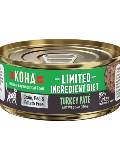 Koha Cat Limited Ingredient Pt Grain Free Turkey 5.5oz.(Case of 24)