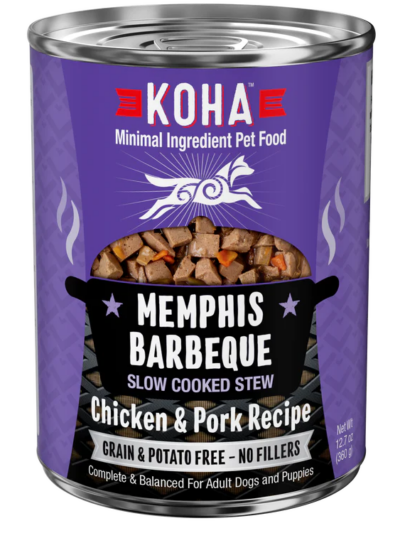 Koha Dog Grain Free Memphis Bbq Stew 12.7oz. (Case of 12)