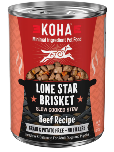 Koha Dog Grain Free Lone Star Stew 12.7oz. (Case of 12)