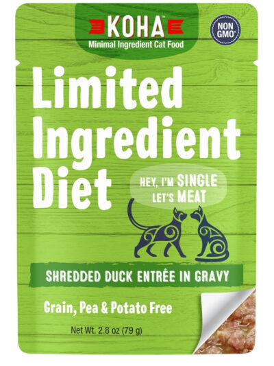 Koha Cat Limited Ingredient Grain Free Shredded Duck 2.8Oz(Case of 24)