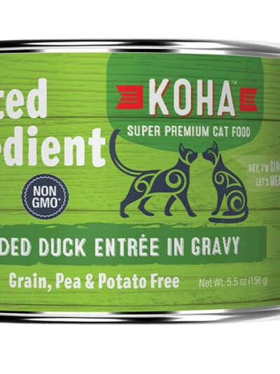 Koha Cat Limited Ingredient Grain Free Shredded Duck 5.5oz.(Case of 24)