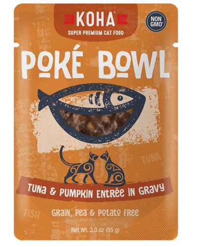 Koha Cat Grain Free Pok Tuna and Pumpkin 3oz.(Case of 24)