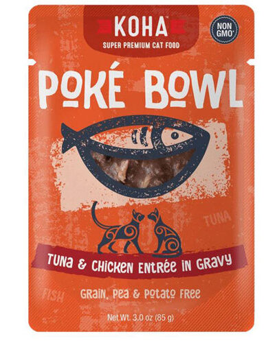 Koha Cat Grain Free Pok Tuna and Chicken 3oz.(Case of 24)