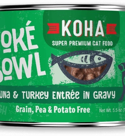 Koha Cat Grain Free Pok?? Tuna & Turkey 5.5oz.(Case of 24)