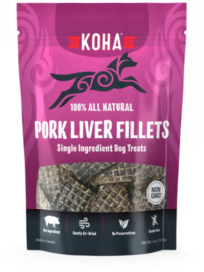 Koha Dog Grain Free Air Dried Pork Fillet 4oz.