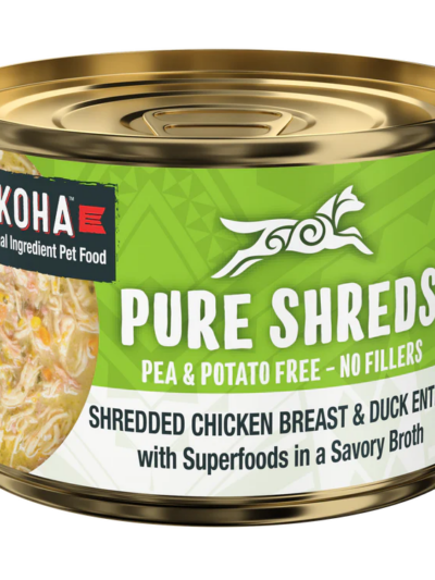 Koha Dog Grain Free Shredded Chicken And Duck 5.5oz. (Case of 12)