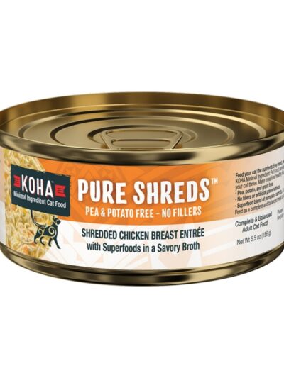 Koha Cat Grain Free Shredded Chicken 5.5oz. (Case of 12)