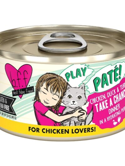 BFF Cat Play Chicken, Duck & Turkey Take a Chance Dinner 2.8oz. (Case of 12)