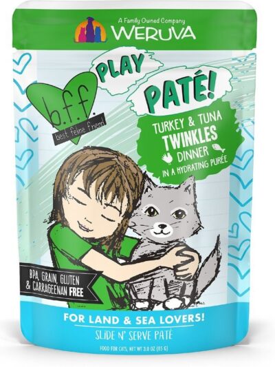BFF Cat Play Twinkles Turkey 3oz. Pouch (Case of 12)