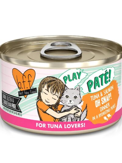 BFF Cat Play Tuna and Salmon Oh Snap! Dinner 2.8oz. (Case of 12)