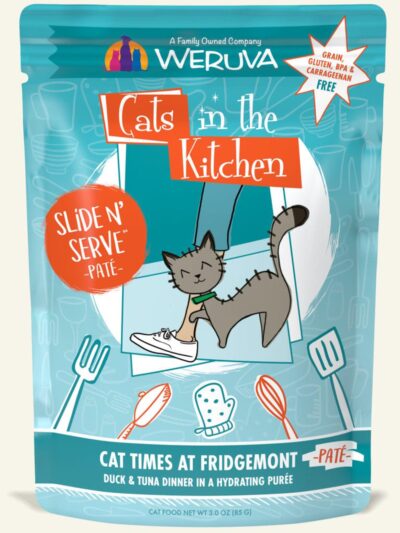 Cats In The Kitchen Slide N Serve Cat Times at Fridgemont Duck and Tuna Dinner 3oz. Pouch (Case of 12)