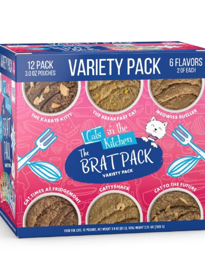 Cats In The Kitchen Cat Slide Brat 3 Oz. Pouch Variety (Case of 12)