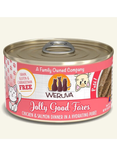 Weruva Cat Pate Jolly Good Fares Chicken and Salmon Dinner 3oz. (Case of 8)