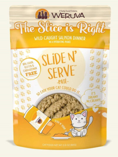 Weruva Cat Pates The Slice is Right Wild Caught Salmon Dinner 5.5oz. (Case of 12)