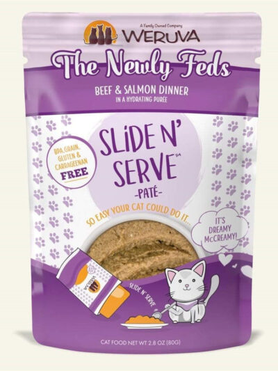 Weruva Cat Pates The Newly Feds Beef and Salmon Dinner 2.8oz. (Case of 12)