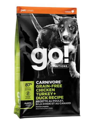 Go! Dog Carnivore Grain Free Puppy Chicken, Turkey & Duck 22Lb