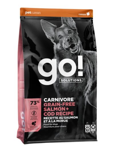 Go! Dog Carnivore Grain Free Salmon & COD 22Lb