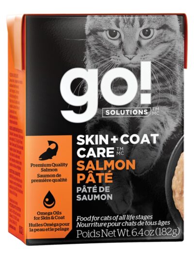 Go! Cat Skin & Coat Care Pate Salmon With Grain 6.4oz. (Case of 24)