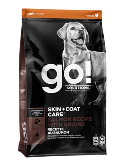 Go! Dog Skin + Coat Care Large Breed Puppy Salmon 12Lb