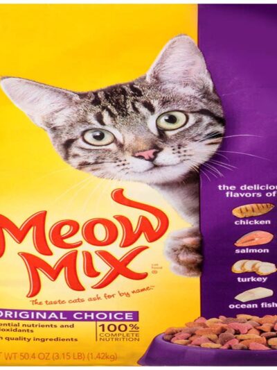 Meow-Mix Original Choice Dry Cat Food Chicken, Turkey, Salmon & Ocean Fish 3.15lb