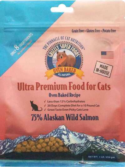 Grizzly Cat Oven Baked Grain Free Salmon 1Lb