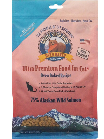 Grizzly Cat Oven Baked Grain Free Salmon 3Lb
