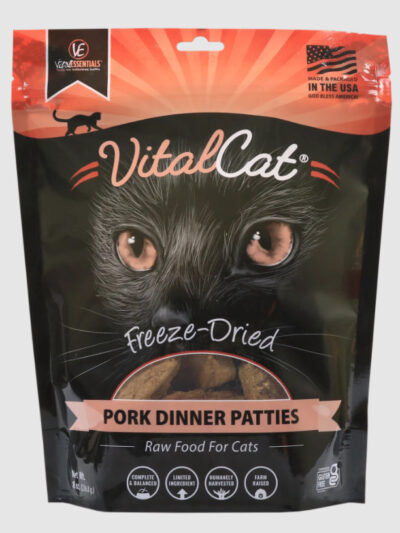 Vital Essentials Cat Freeze-Dried Patties Pork 8oz.